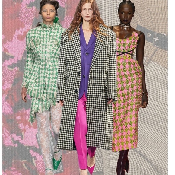 TWEED houndstooth miniskirt - Picture 8 of 11